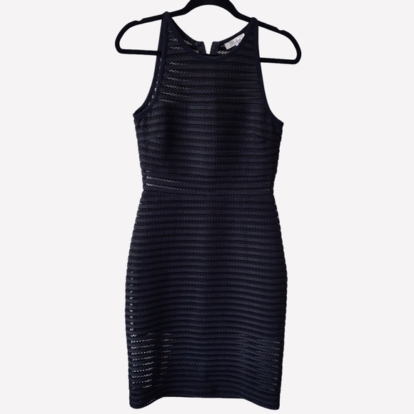 PARKER CONNER BLACK SLEEVELESS SHEATH DRESS BLACK EVENING DRESS - Picture 15 of 16